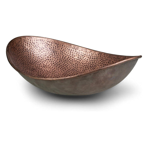 Pure Copper Hand Hammered 19 inch Harbor Bathroom Vessel Sink